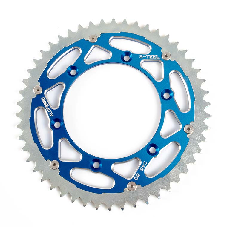 Bi-Metal Sprockets - Blue Bi-Metal Sprockets - Blue